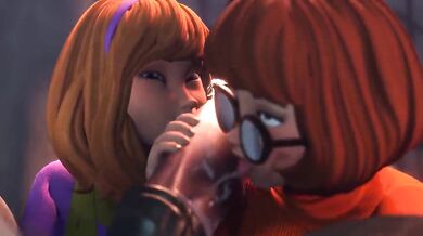 Juicy Cum Drips: Velma and Daphnes Sexual Adventure with Strange Men