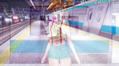 Watch as Misty, the Pokémon trainer, gets caught up in a steamy situation with her favorite pocket monsters!