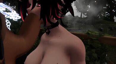 Tongue-Lashing Dragoness Gets Drilled by a Big Stick