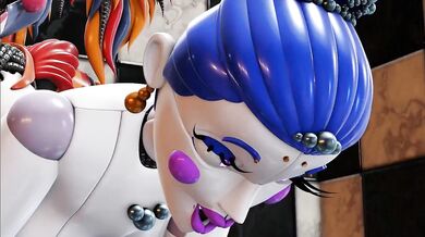 Busty Ballora gets screwed by a horny futa fucking her tight asshole and pussy until she squirts with ecstasy