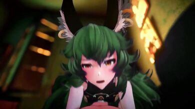 Granblue Ferry: Hardcore Creampie 3D Hentai MMD Dark Green Hair Furries