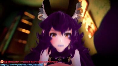 Granblue Ferry: Hardcore Creampie 3D Hentai MMD Dark Green Hair Furries