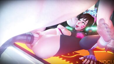 Overwatch s DVa Gets Caught with a Stallion!!