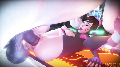 Overwatch s DVa Gets Caught with a Stallion!!