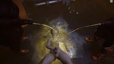 Girl Takes a Piss and Breaks Wind, Ewww Gross!