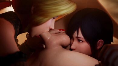 Making love with my wives, Helena and Kokoro - a hentai porn movie