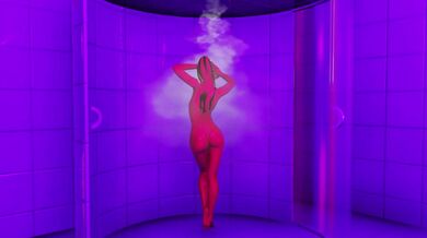 Unleashing my inner slut with the big cock, I couldnt resist his hard thrusts and moaned in pleasure as he filled me up