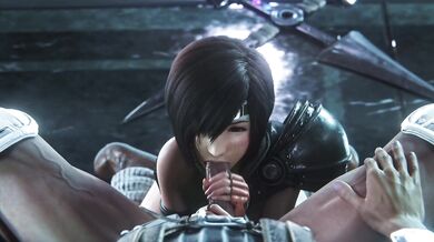 Rewritten: Sexy Yuffie Gives an Extra-Long Ride in the Backseat of a Car