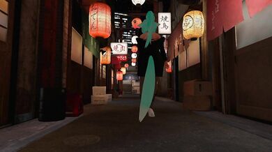 Busty Wolf Girl Pleasures Herself in a Dark Alleyway