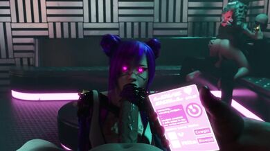 Alien Encounter with Sexy Androids in a Lush Garden Oasis