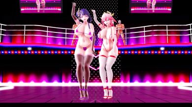 The hottest miko ever, Raiden Ei and Yae Miko, are about to have sex with each other in this Raiden Ei and Yae Miko SEX video