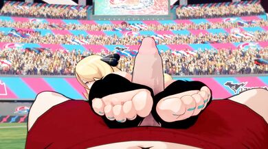 Cynthia and Artemis explore Jennes Island while playing Pokemon with Bazett from the anime series Bakumatsu Rock