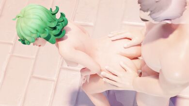 [Snazy3d] Sexy Tatsumaki gets covered in cum