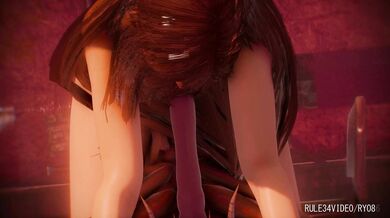 Sexy Tifa Loves to Fuck and Jazz with a Big Black Cock!