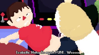 [4K] Isabelle and her friend are about to experience the thrill of riding a motocross bike together in this hot two-player game!