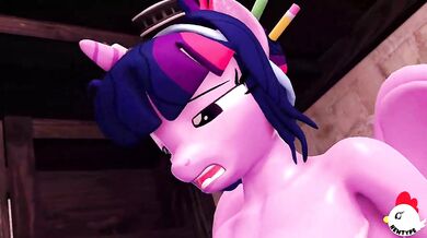 Hentai MacstarVA and her My Little Pony compilation, where she gets fucked hard in every hole by different ponies!