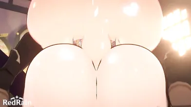 Raiden Presses His Wet Body against the Glass Window and Enjoys the View of the City Below as He Strokes His Cock
