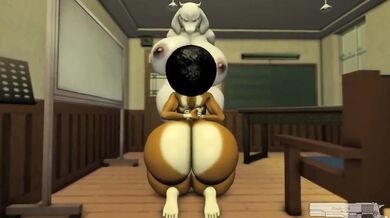 Sexy Milf Mascot Sucks Big Cock in Animal Fursuit