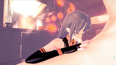 Midnight Mistress: A Vampire Blowjob Fetish on Halloween Night