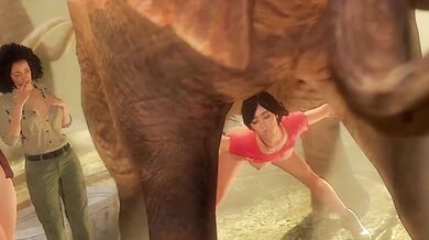Watch Chloe Frazer and her XXX animal friends play in the zoo!