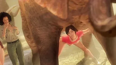 Watch Chloe Frazer and her XXX animal friends play in the zoo!