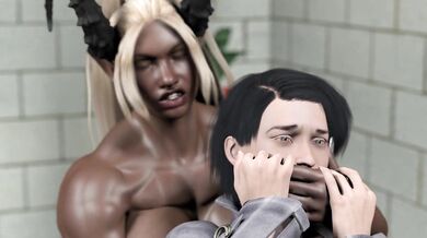 The Krampus Holds A Christmas Lesbian