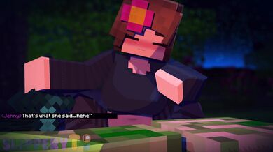 Creeper Cums All Over Jennys Hot Body in the Woods!