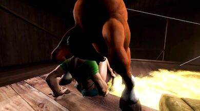 Horse-wrestling sexcapades with Street Fighter girls