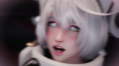 Futa Cums First! Ramlethal and Elphelt Go Crazy in the Saddle with Bouqetmans Helpful Hand Job