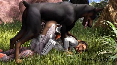 The Lustful Werewolf and Her Dogs Meat: An SFM Creation