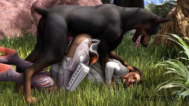 The Lustful Werewolf and Her Dogs Meat: An SFM Creation