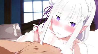 Tightly Groped By Lewd Emilia-chan - Naked [Pastakudasai]