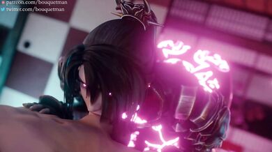 Hentai Porn: Two Rounds with Taki, the White-Haired Maid