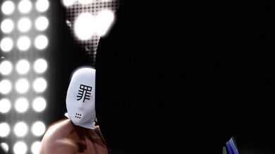 Male Dancer Struggles Against Two Women In A Sexual Frenzy