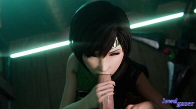 Final Fantasy X-2: The Video Game Remake - Yuffie Blowjob (White)