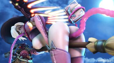 The wicked enchantress and her tentacled beast