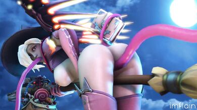 The wicked enchantress and her tentacled beast