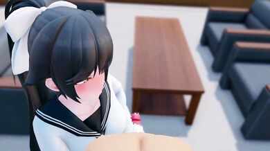 Hentai MILF gets a Dirty Handjob from Khao MMD and her Tsundere side emerges