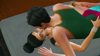 The Simulation of the Busty Asian Beauty