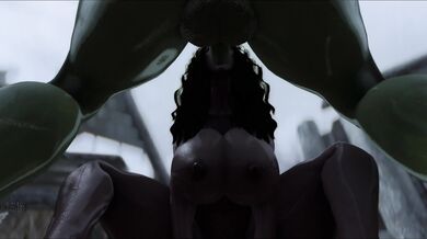 Busty MILF Gives Up Ass To Sexy Shemale In The Office