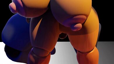 Mummified Bonnie Takes a Toy Chica for a Ride in the Garden Shed