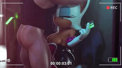 Bouncing Breasts of Rouge Smashed in Hot Hentai Action!