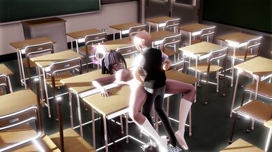 My First Time With a Horny MILF and Her Sexy Maid: Blue Archive Karin Vol 1 (4K) [Haine]