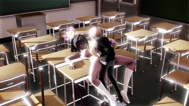 My First Time With a Horny MILF and Her Sexy Maid: Blue Archive Karin Vol 1 (4K) [Haine]