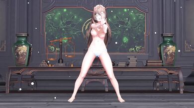 Kyo-chan, a young girl with long black hair and a donut hole, invites you into her world of forbidden pleasure