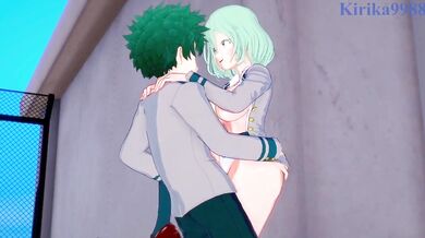 My Hero Academia - Toru Hagakure takes advantage of Izuku Midoriya on the school rooftop