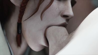 Two Lovely Ladies Dominate the World: Triss Yennefers Female Domination Body Writing