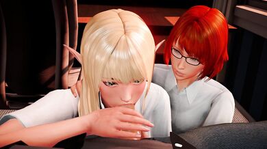 Massive dicks and bouncy boobs - A two-girl adventure