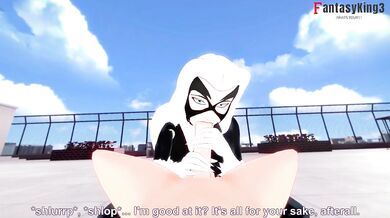 One Night with Spider-Man and Catwoman (Felicia Hardy)