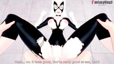 One Night with Spider-Man and Catwoman (Felicia Hardy)